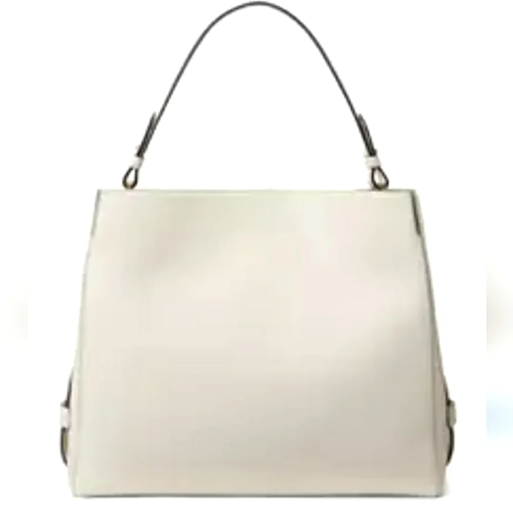 Lauren Ralph Lauren Peyton‎ Satchel Cream Handbag. NWT.
